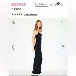 SKIMS Soft Lounge Slip Dress - Black